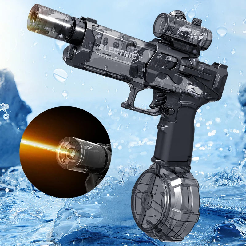 Fire Rat Electric Water Pistol – Automatic Water Spray Gun with Cool Lights, Summer Outdoor Toy