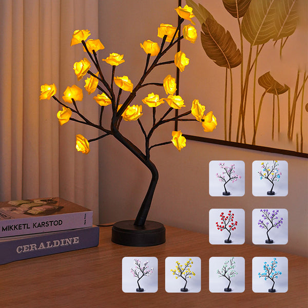A little tree of roses that lights up the room