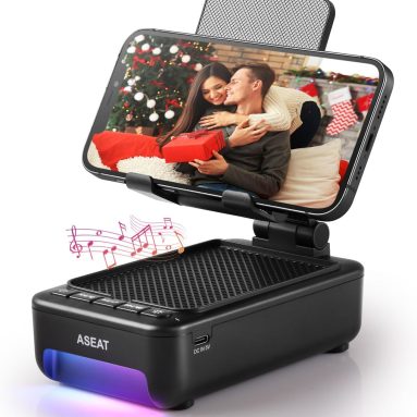 Cell Phone Stand with Bluetooth Speaker